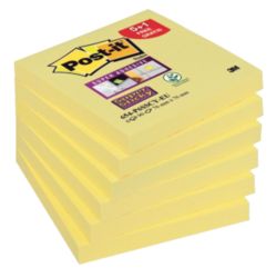 Notes adhésives Post it 76 x 76 mm Jaune 6 Unités de 90 Feuilles
