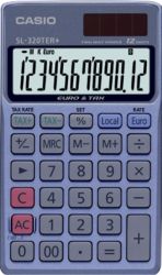 Calculatrice de poche Casio SL 320TER+ 12 chiffres Bleu