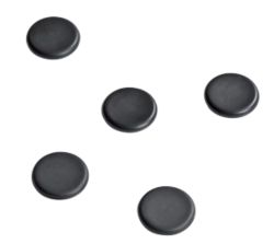 Aimants pour verre Legamaster Rond Chrome 5 Unités