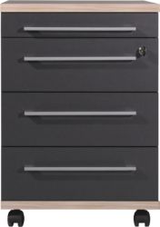 Caisson mobile 4 tiroirs GERMANIA Mobile Anthracite 420 x 450 x 600 mm