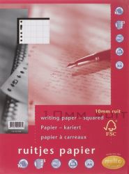 Recharge pour classeur à anneaux Multo Blanc Quadrillé 10 x 10 mm 23 trous A4 80 g