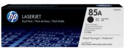 Toner HP D'origine 85A Noir CE285AD 2 Unités