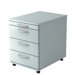 Caisson à tiroirs Hammerbacher 1606 BO Gris clair 428 x 580 x 590 mm