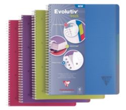 Cahier à spirale microperforé Clairefontaine Linicolor Ligné A4+ 90 g