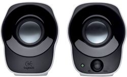 Haut parleurs Logitech Z120 pour Noir, argenté 2 Unités