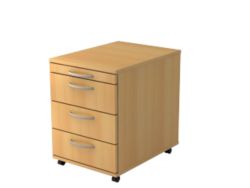 Caisson à tiroirs Hammerbacher 1606 BO Imitation hêtre 428 x 580 x 590 mm