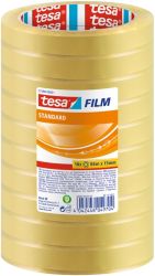 Ruban adhésif tesafilm Standard Polypropylène 15 mm x 66 m Transparent 10 Rouleaux