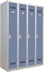 Vestiaire Pierre Henry Industrie propre 4 Compartiments Gris, bleu