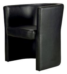 Fauteuil visiteur Realspace Tocca Cuir reconstitué Noir