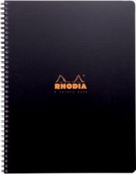 Cahier Rhodia Quadrillé 5 x 5 mm microperforé 4 trous A4+ 90 g