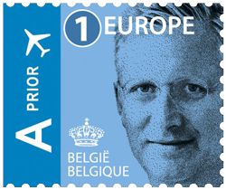 Timbres postaux bpost Tarification 1 Europe 50 Unités