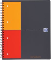 Cahier OXFORD Activebook Assortiment Aucune linéature microperforation A4+