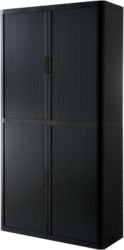 Armoire A Portes Rideaux Paperflow Noir 1 100 X 415 X 2 040 Mm Par Viking