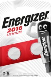 Piles bouton Energizer CR2016 3V Lithium 2 Unités