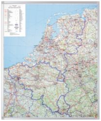 Carte géographique Legamaster Benelux 1: 500 000 870 x 1.045 mm