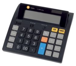 Calculatrice de bureau Triumph Adler J1200 12 chiffres Noir