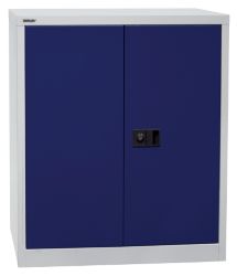 Armoire basse à portes battantes Bisley Universal Bleu, gris clair 914 x 400 x 1&nbsp;000 mm