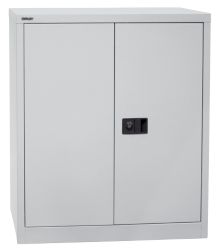Armoire basse à portes battantes Bisley Gris clair 914 x 400 x 1&nbsp;000 mm