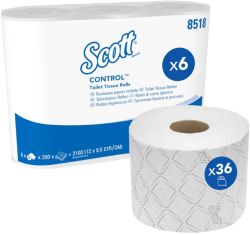 Papier toilette Scott 8518 3 épaisseurs 36 Rouleaux de 350 Feuilles