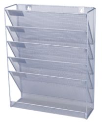 Porte brochures mural Office Depot A4 Argenté Mesh 32,5 x 10,5 x 40,5 cm