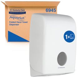 Distributeur d'essuie mains AQUARIUS 6945 Plastique Blanc 26,5 x 13,6 x 39,9 cm