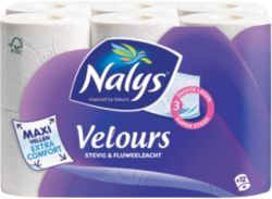 Papier toilette Nalys Velours Maxi 3 épaisseurs 12 Rouleaux de 130 Feuilles