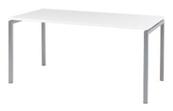 Table Bisley Quattro desk basic Blanc 1&nbsp;600 x 800 x 740 mm
