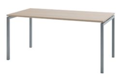 Table Bisley Quattro desk basic Imitation chêne, blanc 1&nbsp;600 x 800 x 740 mm