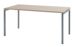 Table Bisley Quattro desk basic Imitation chêne, blanc 1&nbsp;800 x 800 x 740 mm