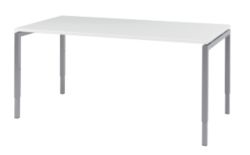 Table Bisley Quattro desk basic Blanc 1&nbsp;600 x 800 x 800 mm
