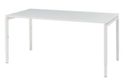 Bureau Bisley Quattro desk basic Blanc AH 1&nbsp;800 x 800 x 80 mm