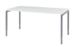 Table Bisley Quattro desk basic Blanc 1&nbsp;800 x 800 x 800 mm
