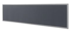 Séparation acoustique Bisley Quattro desk basic Gris, argenté 1&nbsp;800 x 350 mm