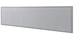 Cloison acoustique Bisley Quattro desk basic Gris 1&nbsp;800 x 350 mm