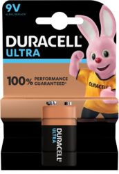 Piles Duracell Ultra Power 9V MX1604 6LR61 9V Alcaline