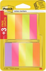Index repositionnables Post it 670P63 Assortiment 9 Unités de 100 Bandes