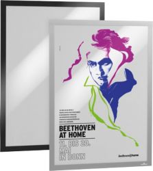 Cadre d'affichage adhésif DURABLE DURAFRAME Poster Noir 465 x 2 mm