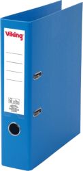 Classeur à levier Viking 70 mm Lisse Carton, polypropylène 2 anneaux A4 Bleu