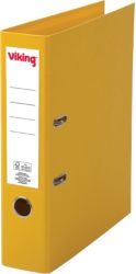 Classeur à levier Viking 70 mm Lisse Carton, polypropylène 2 anneaux A4 Jaune