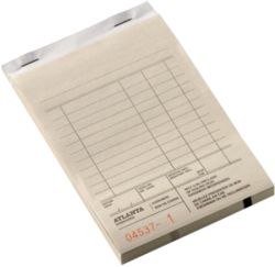 Bloc de commandes Atlanta A346442 Blanc Ligné A5 14,2 x 10 cm 50 feuilles