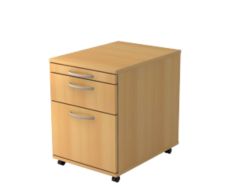 Caisson à tiroirs Hammerbacher 1605 BO Imitation hêtre 428 x 580 x 590 mm