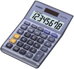Calculatrice de bureau Casio MS 80VER II 8 chiffres Bleu