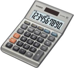 Calculatrice de bureau Casio MS 100BM 10 chiffres Argenté