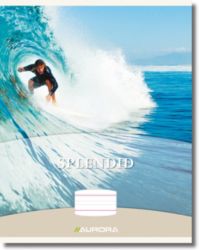 Cahier AURORA 16BL Blanc Lignée A5