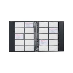 Classeur pour cartes de visite Office Depot Noir 400 26 x 0,3 x 31,5 cm