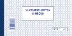 Carnets de reçus ELVE 2231 Blanc A5 21 x 11 cm 10 Unités