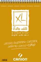 Cahier Canson 787500 Blanc Vièrge reliure en pirale A4 90 g