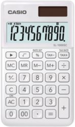 Calculatrice de poche Casio SL 1000SC WE 10 chiffres Blanc