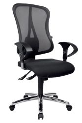 Siège de bureau TOPSTAR Deluxe Filet Tissu Noir