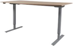 Bureau assis debout Schaffenburg Lectro Basic Imitation cerisier 1&nbsp;600 x 800 x 710 mm